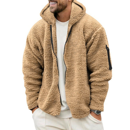 Jacket Men'S Autumn And Fleece -Sided Wear