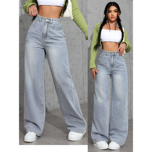 Sweet And Spicy High Waist Straight Jeans