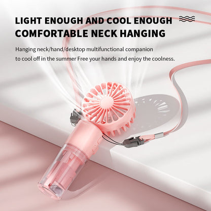 Portable Handheld Spray Fan 4-Speed Water Spray