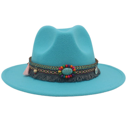 Ethnic Style Western Cowboy Hat Gem Accessories