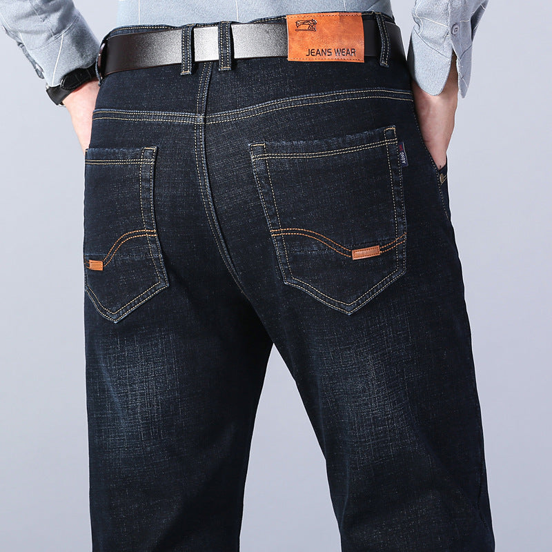 Men'S Loose Straight Leg Plus Velvet Thick