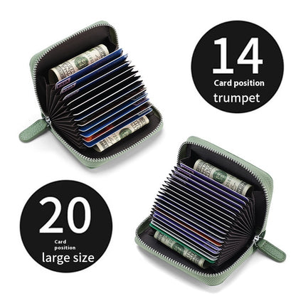 2024 Rfid Genuine Leather Card Wallet Purse