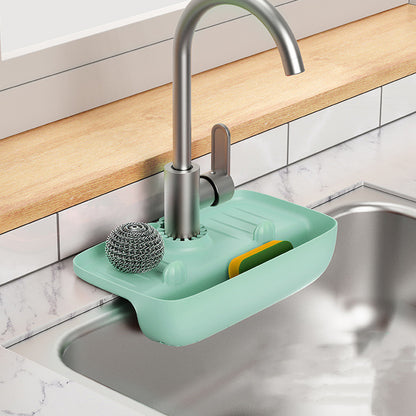 Anti-Skid Mat Kitchen Rag Sponge Wiping Drain
