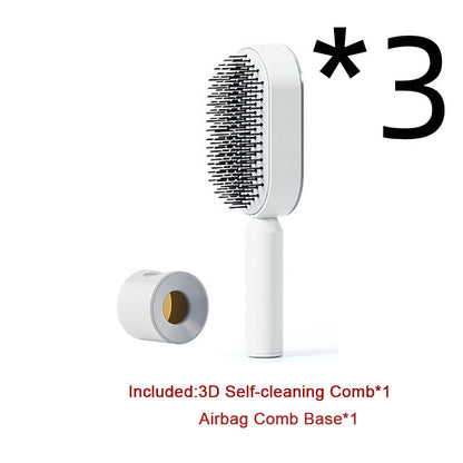Self Cleaning Hair Brush For One-Key Cleaning