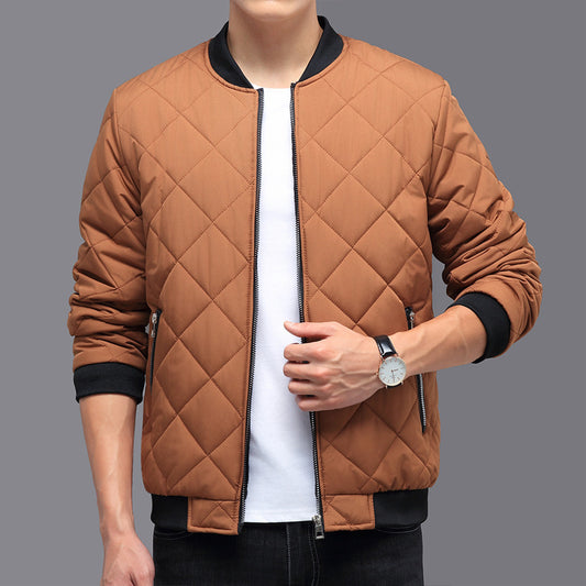 Cotton Coat Thickened Baseball Jacket Casual Solid