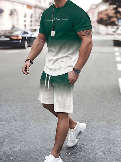 3D Digital Print Summer Short Sleeve Shorts