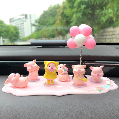 カーアクセサリー 豚 クリエイティブ 漫画 かわいい車