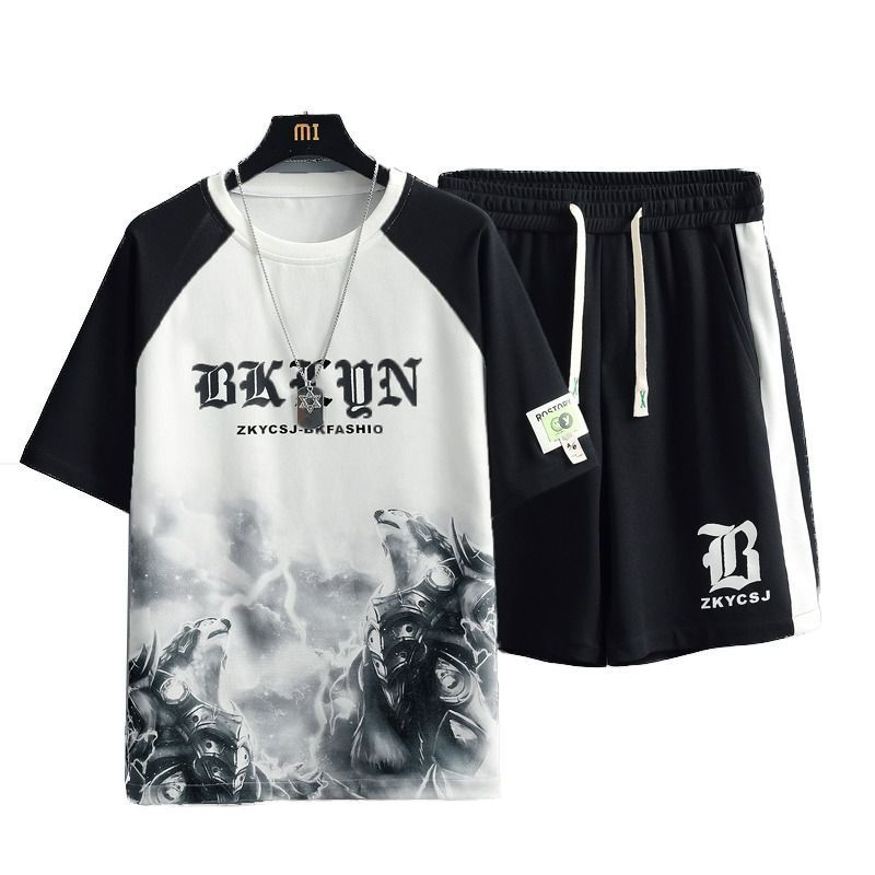 Casual Sports Fifth Pants Wear A Set