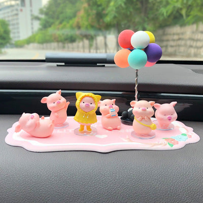 カーアクセサリー 豚 クリエイティブ 漫画 かわいい車