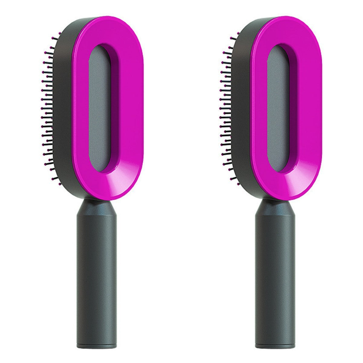 Self Cleaning Hair Brush For One-Key Cleaning