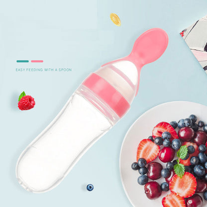 Safe Newborn Baby Feeding Bottle Toddler Silicone