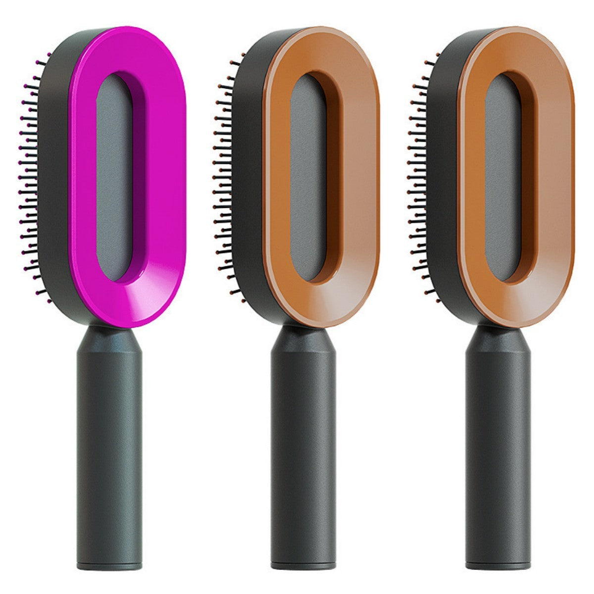 Self Cleaning Hair Brush For One-Key Cleaning