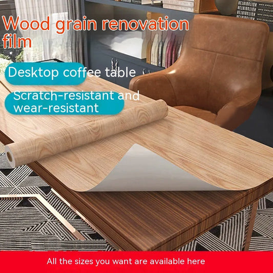 Wood Grain Wallpaper Self-Adhesive Wardrobe Furniture Door