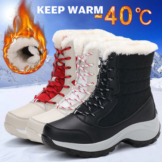 Snow Boots Plush Warm Ankle Boots For