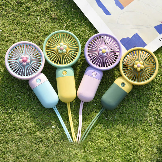 Small Handheld Fan Cute Candy Color Portable