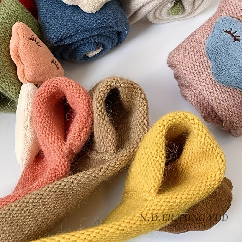 Children'S Scarf, Girls Knitted Scarf, Cloud Neck