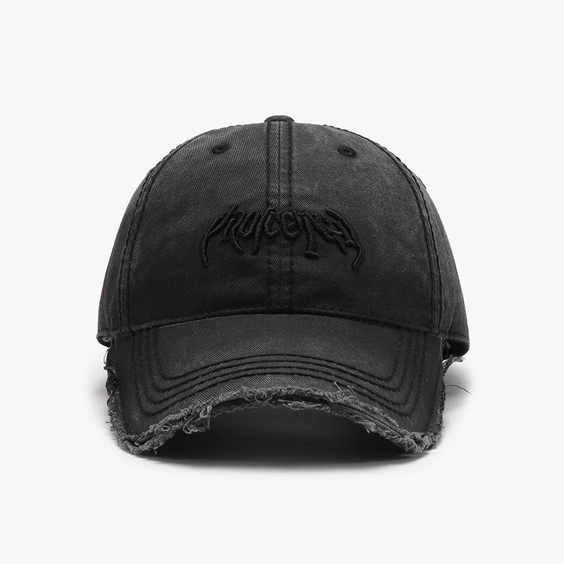 Letter Three-Dimensional Embroidery Soft Top Burr Men'S