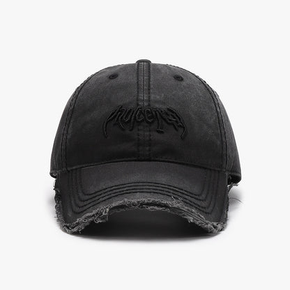 Letter Three-Dimensional Embroidery Soft Top Burr Men'S