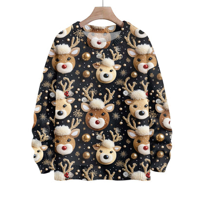 Thick Needle Sweater 3D Digital Printing Women'S