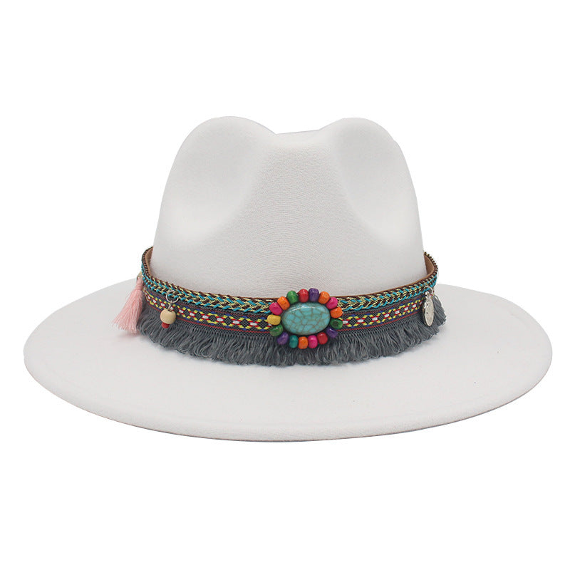 Ethnic Style Western Cowboy Hat Gem Accessories