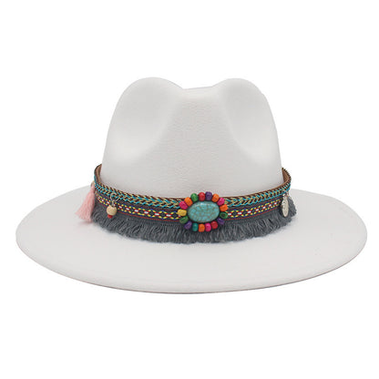 Ethnic Style Western Cowboy Hat Gem Accessories