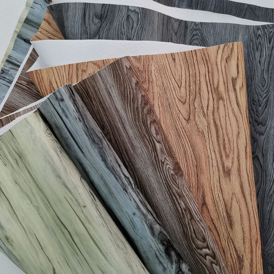 Imitation Wood Grain Compression Leather Home Decoration