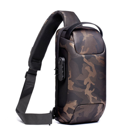 Sling Bag, Waterproof Men'S Chest Bag Shoulder