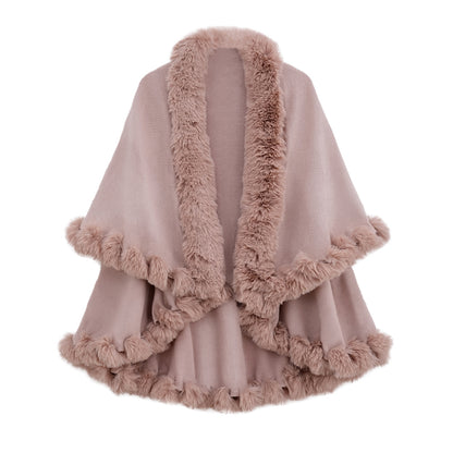 Autumn And Rabbit Fur Collar Layer Artificial
