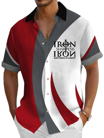 Men'S Hawaiian Digital Printing Shirt
