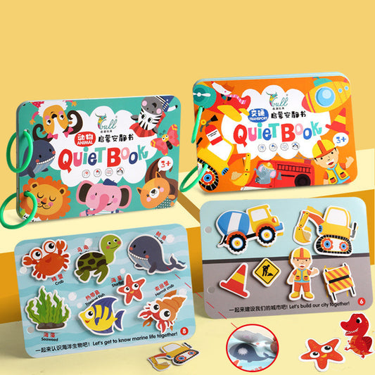 Puzzle Enlightenment Early Education Quiet Book Toy