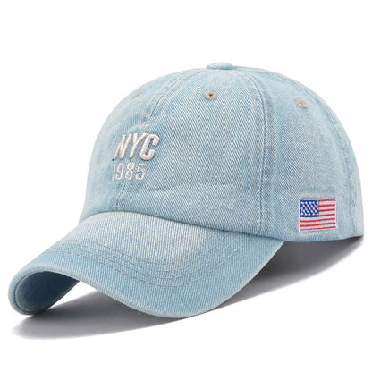 Hat Men'S Denim Baseball Peaked Cap
