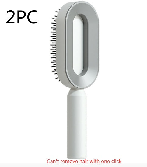Self Cleaning Hair Brush For One-Key Cleaning