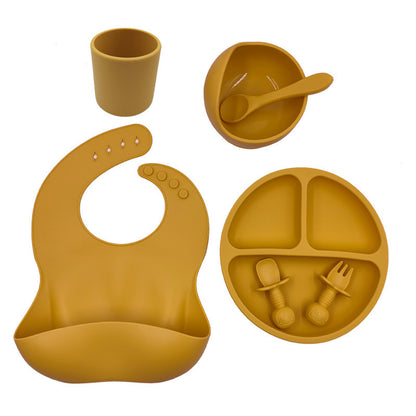 Baby Cutlery Set Silicone Bib Silicone Cup