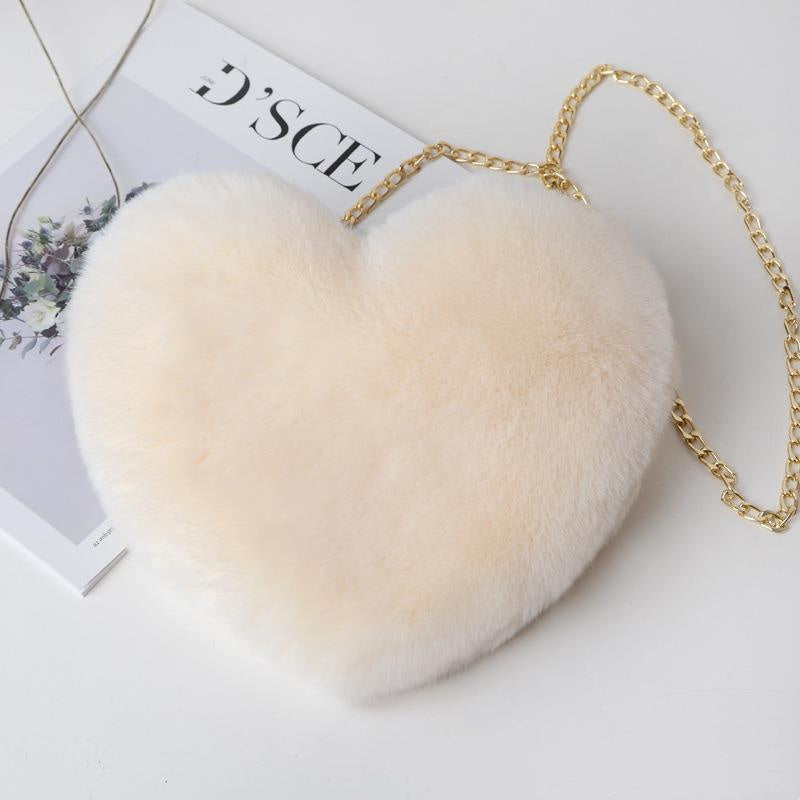 Love Bags For Plush Chain Shoulder Bags