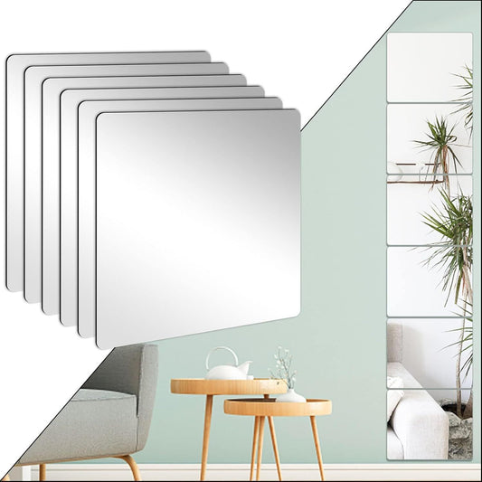 Glue Mirror, Shatterproof Mirror, Full-Length Mirror, Wall-Mounted