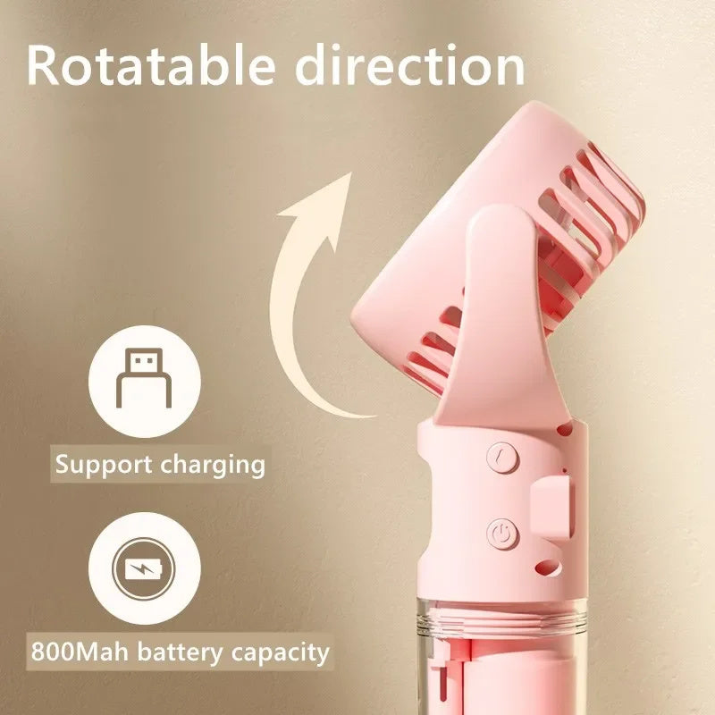Portable Handheld Spray Fan 4-Speed Water Spray