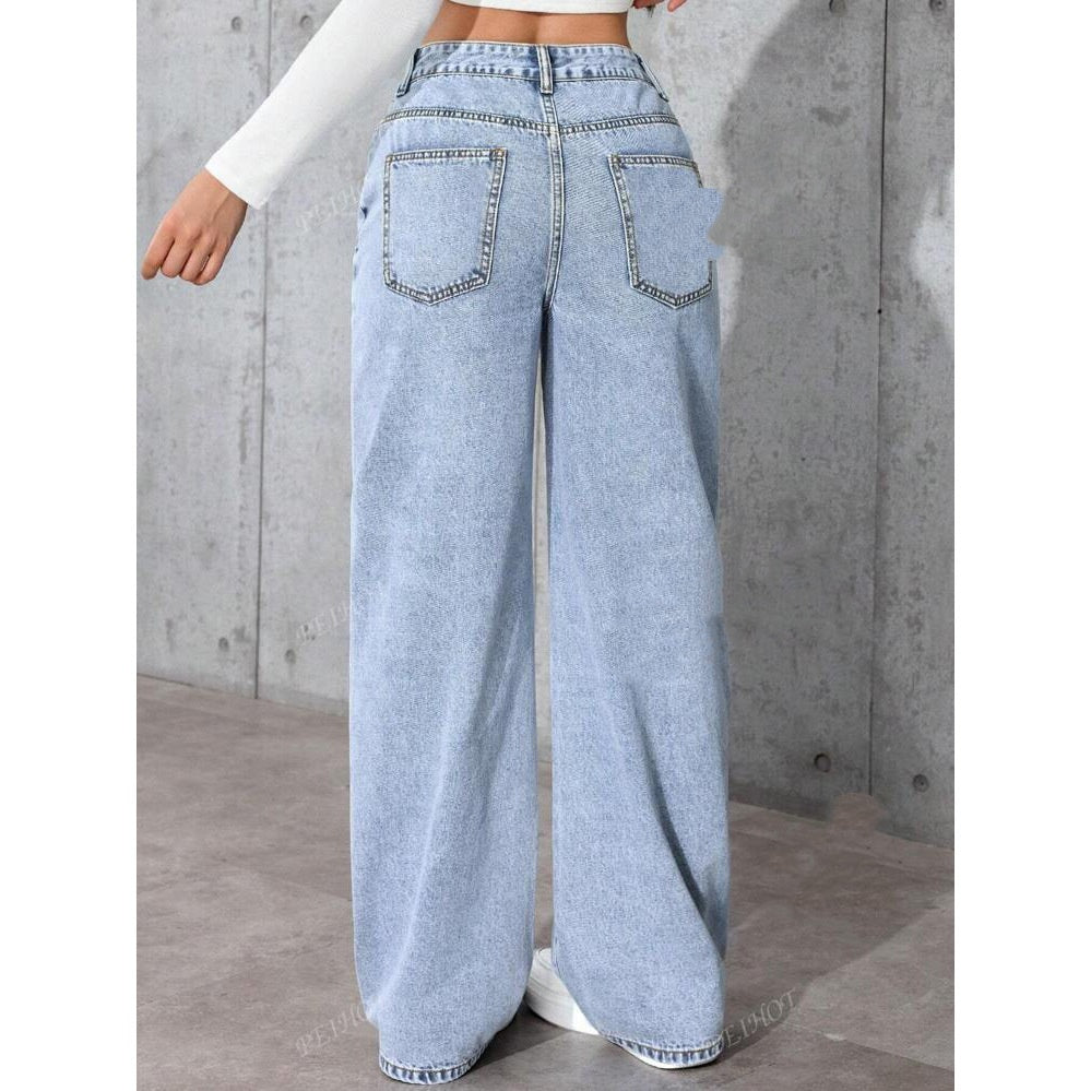 Sweet And Spicy High Waist Straight Jeans