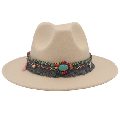 Ethnic Style Western Cowboy Hat Gem Accessories