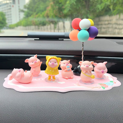 カーアクセサリー 豚 クリエイティブ 漫画 かわいい車