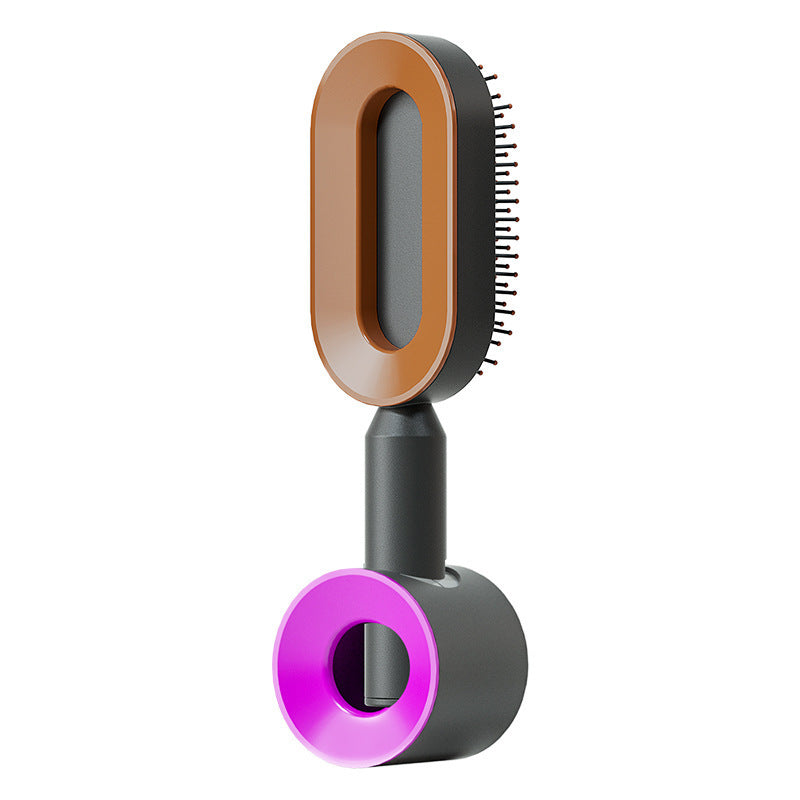 Self Cleaning Hair Brush For One-Key Cleaning