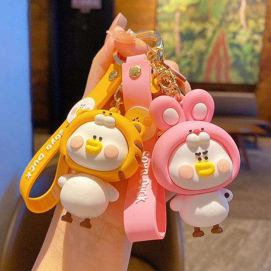 Cute Duck Keychain Pendant Creative