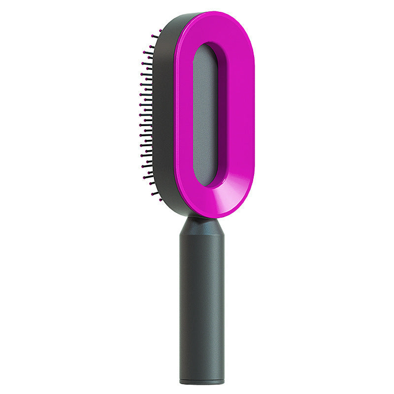 Self Cleaning Hair Brush For One-Key Cleaning
