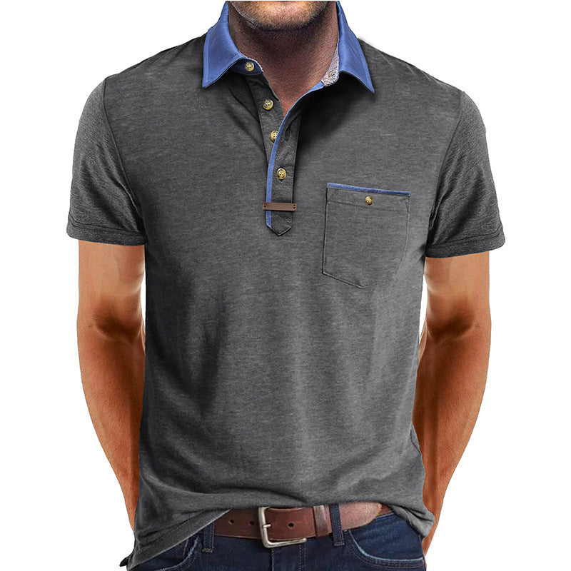 European And American Men'S Clothing Short Sleeve