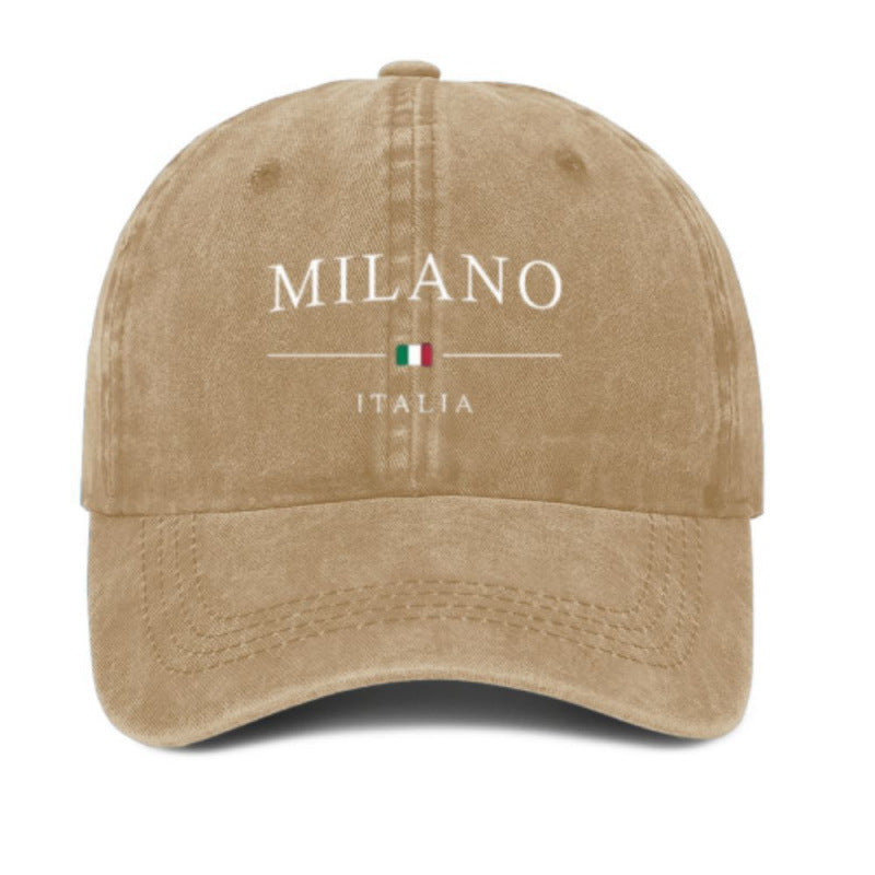 Printed Baseball Cap Vintage Casual Sun-Proof Soft