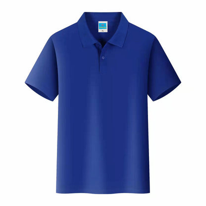 Men'S Solid Color Polo Collar T-Shirt Blank